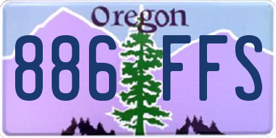 OR license plate 886FFS