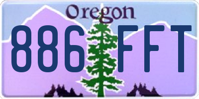 OR license plate 886FFT