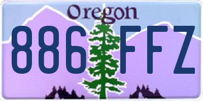 OR license plate 886FFZ