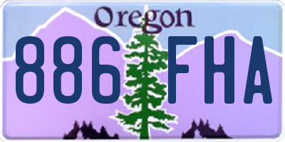 OR license plate 886FHA