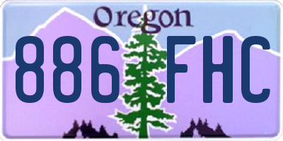 OR license plate 886FHC