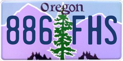 OR license plate 886FHS