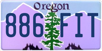 OR license plate 886FIT