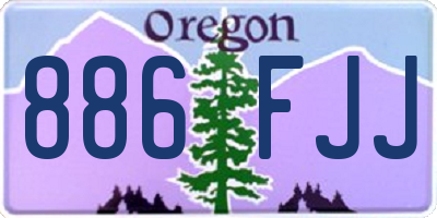 OR license plate 886FJJ