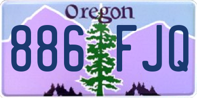 OR license plate 886FJQ