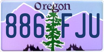 OR license plate 886FJU