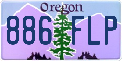OR license plate 886FLP