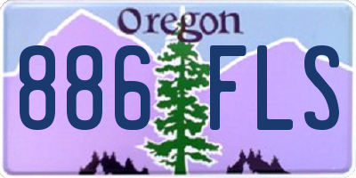 OR license plate 886FLS