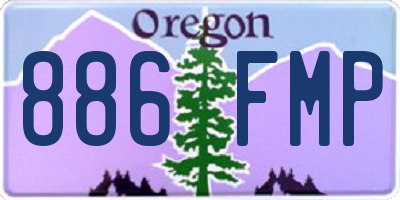 OR license plate 886FMP