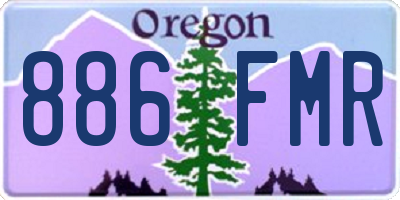 OR license plate 886FMR