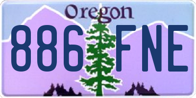 OR license plate 886FNE