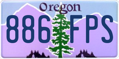OR license plate 886FPS