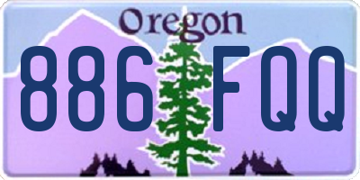OR license plate 886FQQ