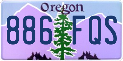 OR license plate 886FQS