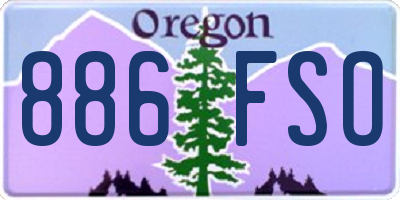 OR license plate 886FSO