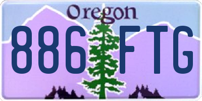 OR license plate 886FTG