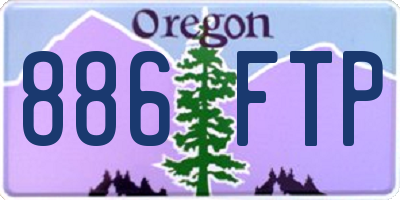 OR license plate 886FTP