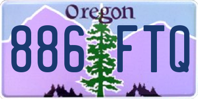 OR license plate 886FTQ
