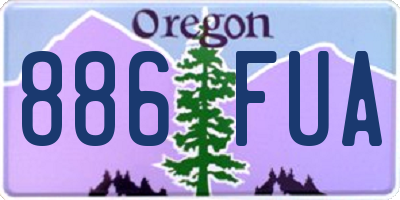 OR license plate 886FUA