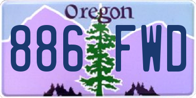 OR license plate 886FWD