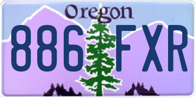 OR license plate 886FXR