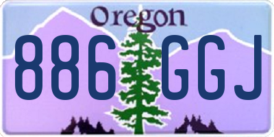 OR license plate 886GGJ