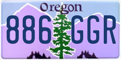 OR license plate 886GGR