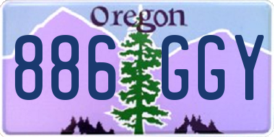 OR license plate 886GGY