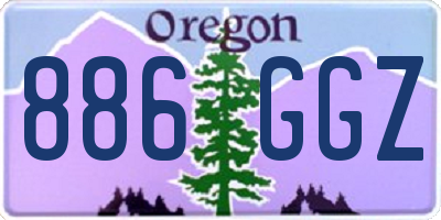 OR license plate 886GGZ