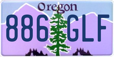 OR license plate 886GLF