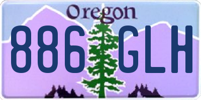 OR license plate 886GLH