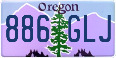 OR license plate 886GLJ