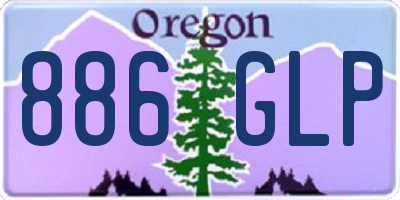 OR license plate 886GLP
