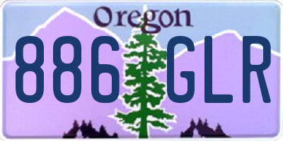 OR license plate 886GLR