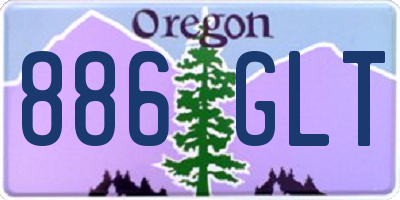 OR license plate 886GLT