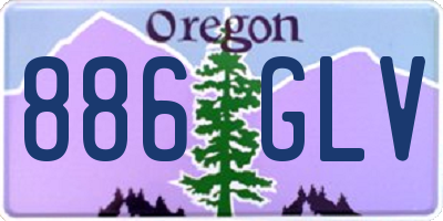 OR license plate 886GLV