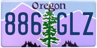 OR license plate 886GLZ