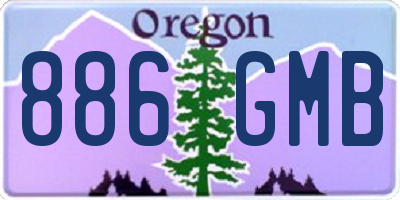 OR license plate 886GMB