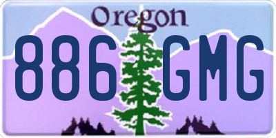 OR license plate 886GMG