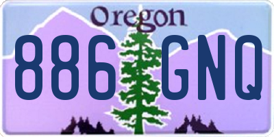 OR license plate 886GNQ