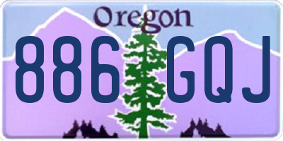 OR license plate 886GQJ