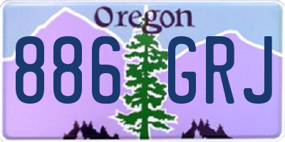 OR license plate 886GRJ
