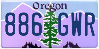 OR license plate 886GWR