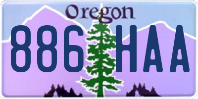 OR license plate 886HAA