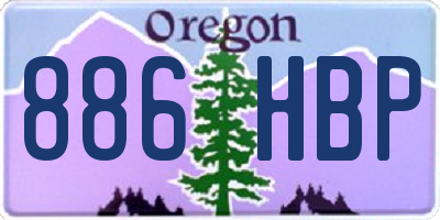 OR license plate 886HBP