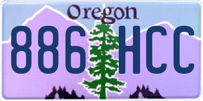 OR license plate 886HCC
