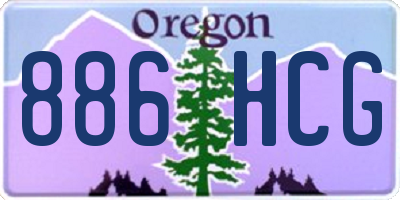 OR license plate 886HCG