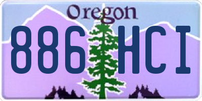 OR license plate 886HCI