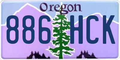 OR license plate 886HCK