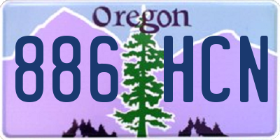 OR license plate 886HCN